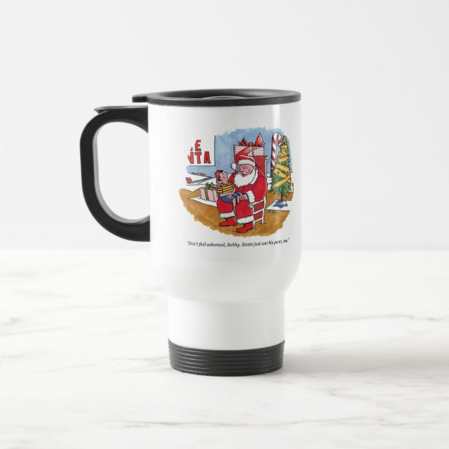 Santa Wet right hand travel mug (Left)