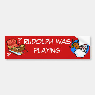 Santa Where is Your Sleigh? Bumper Sticker