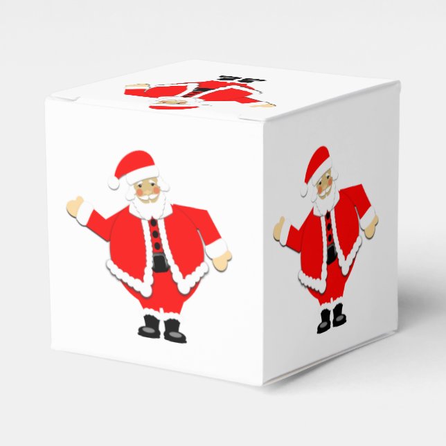 Santa White Favour Box (Front Side)
