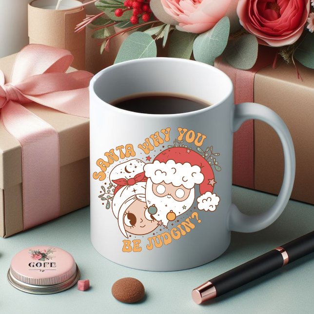Santa Why You be Judgin Coffee Mug (Creator Uploaded)
