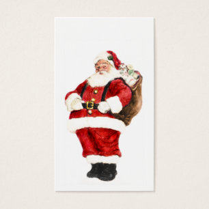 Santa with Bag Gift Tag Business Card