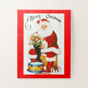 Santa with Christmas gifts Jigsaw Puzzle