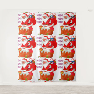 SANTA WITH CHRISTMAS PRESENTS, HO! HO! HO! TAPESTRY