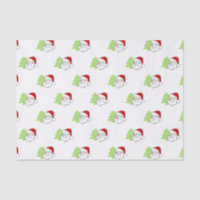 Santa With Christmas Tree Pattern