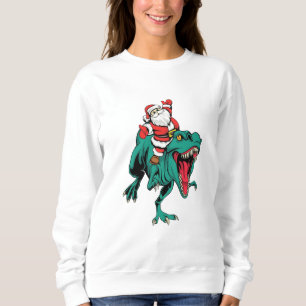 Santa with Dinosaur Christmas - Sweatshirt