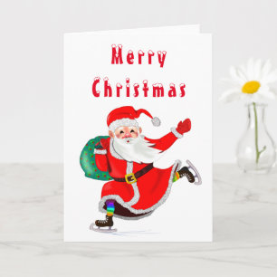 Santa with Gifts Christmas Card