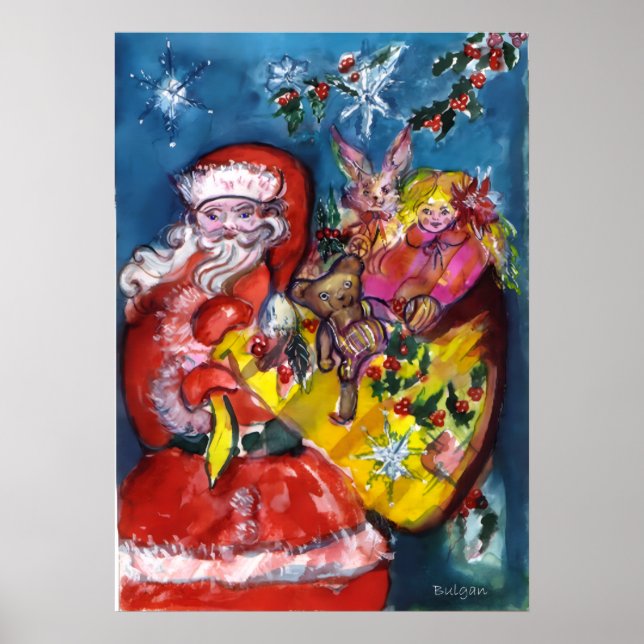 SANTA WITH GIFTS POSTER (Front)