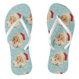 Santa with Peppermints Jandals