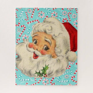 Santa with Peppermints Jigsaw Puzzle