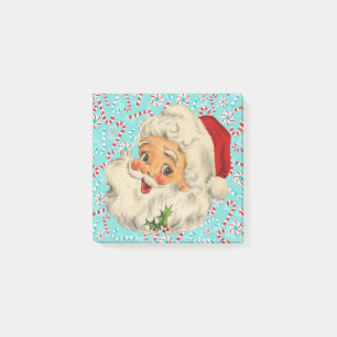 Santa with Peppermints Post-it Notes