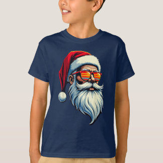 Santa with Sunglasses Christmas Costume Xmas T-Shirt