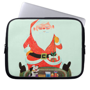 Santa with Train Laptop Sleeve