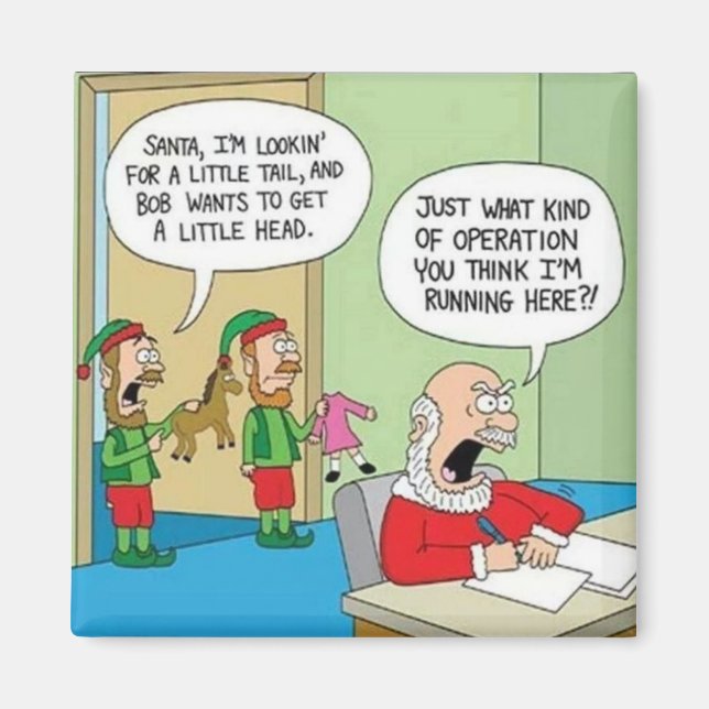 Santa Workshop Operation Magnet (Front)