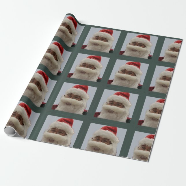 Santa Wrapping Paper (Unrolled)