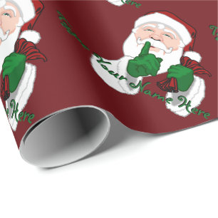 Santa Wrapping Paper Personalised Christmas Paper