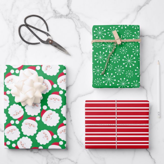 Santa Wrapping Paper Sheet (Front)