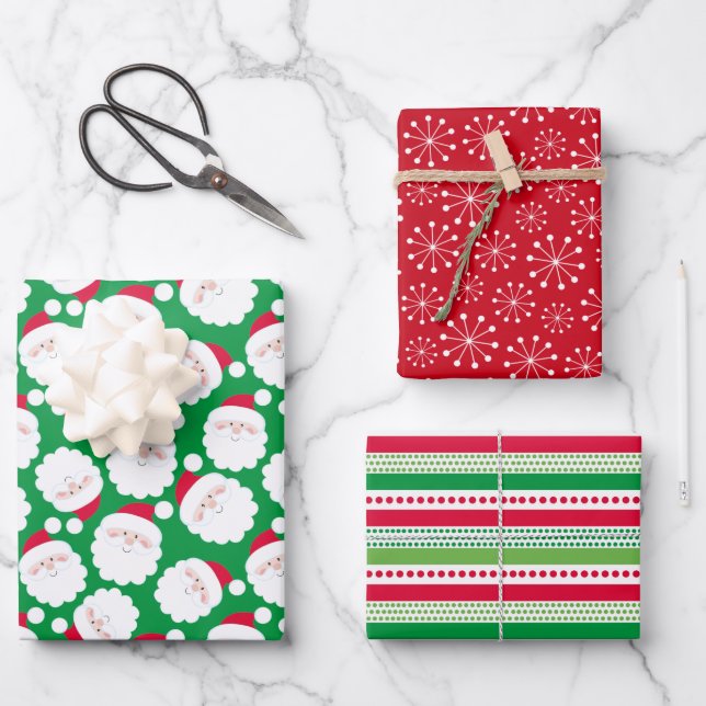 Santa Wrapping Paper Sheet (Front)