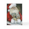 "Santa & Yorkies" Dog Art Christmas Card