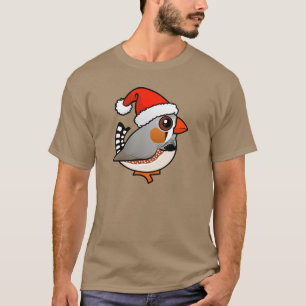 Santa Zebra Finch T-Shirt