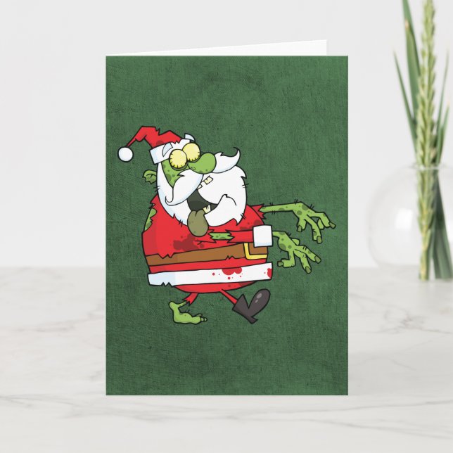 Santa Zombie Holiday Card (Front)
