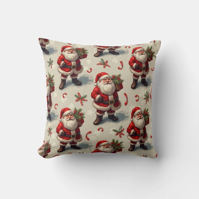 SantaClaus Cushion Pillow Christmas (Front)