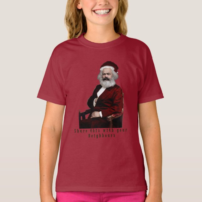 SantaKarl MarXmas T-Shirt (Front)