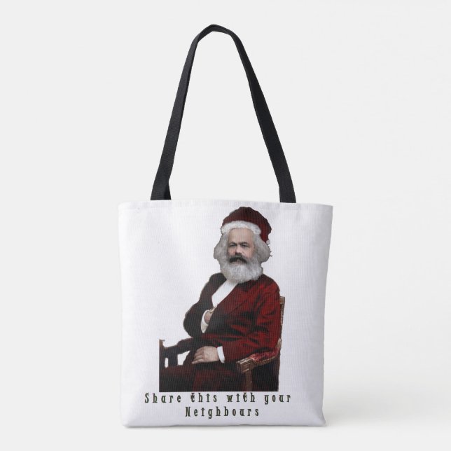 SantaKarl MarXmas Tote Bag (Back)