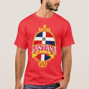 Santana Family Dominican Republic Flag T-Shirt