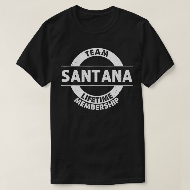SANTANA Gift Funny Surname Family Tree Birthday Re T-Shirt (Design Front)
