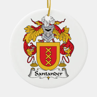 Santander Family Crest Ceramic Tree Decoration