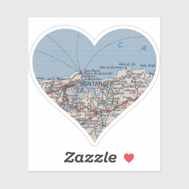 Santander Spain Map (Sheet)