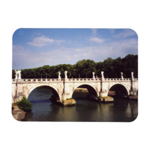 Sant'Angelo Bridge in Rome, Italy Magnet