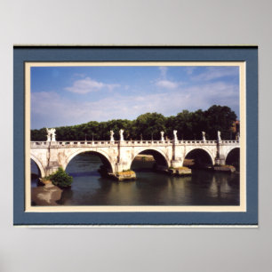 Sant'Angelo Bridge Rome framed Poster