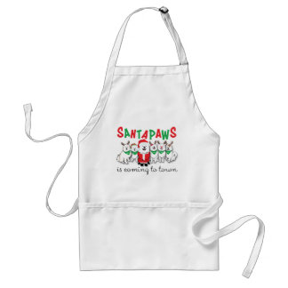 Santapaws is coming to town standard apron
