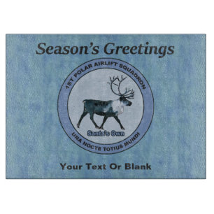 Santa's 1st Polar Airlift Sqdn - Subdued Cutting Board