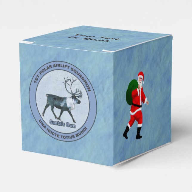 Santa's 1st Polar Airlift Sqdn - Subdued Favour Box (Front Side)