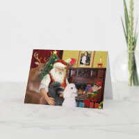 Santa's 2 Standard Poodles