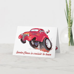Santa's 39 Chevy Christmas card