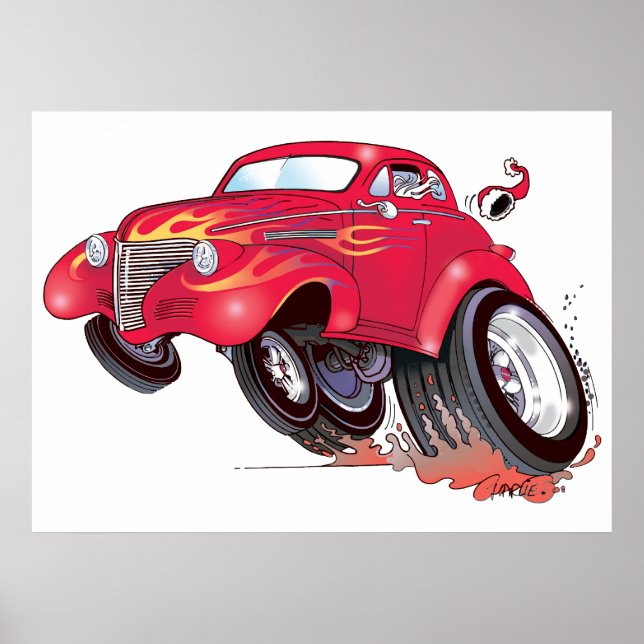 Santa's 39 Chevy poster (Front)
