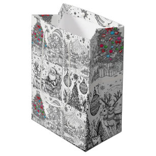 Santa's Artistic Playtime Gift Bag