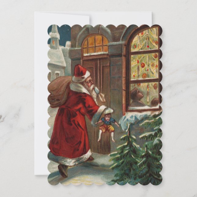 Santa's at the Door Invitation (Front)