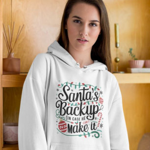 Santa's Backup   Funny Family Christmas Tees