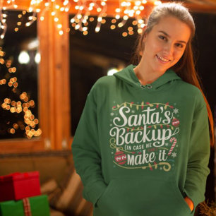 Santa's Backup   Funny Family Christmas Tees