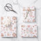 Santa's Bakery Wrapping Paper Flat Sheet Set of 3