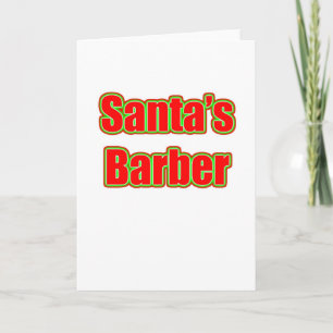 Santa's Barber Holiday Card