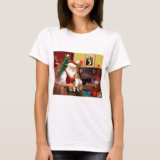 Santa's Beagle (#7) T-Shirt (Front)