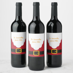 Santa's beard - Cranberry Red Wine Label