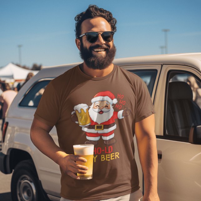 Santa's Beer Toast: Fun & Festive Christmas T-Shirt (Creator Uploaded)