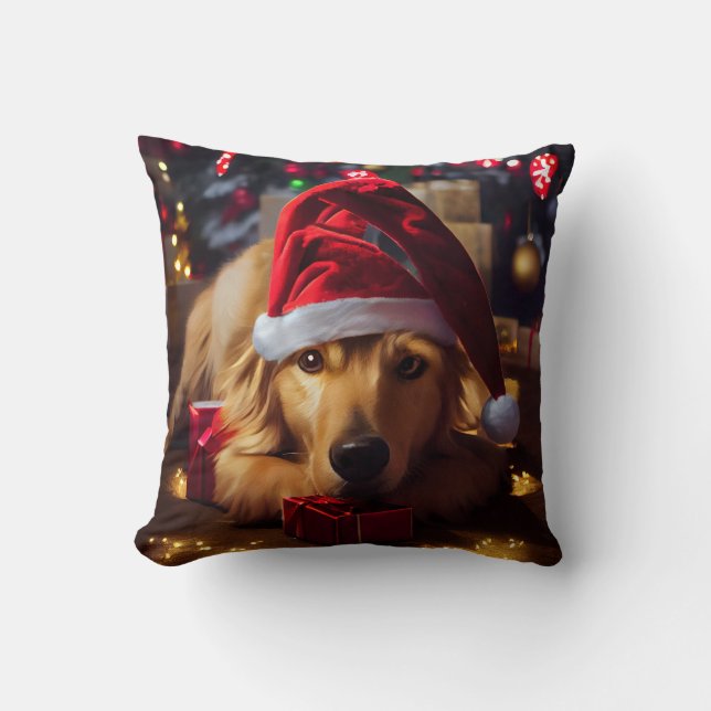 Santa's Best Friend Cushion (Front)