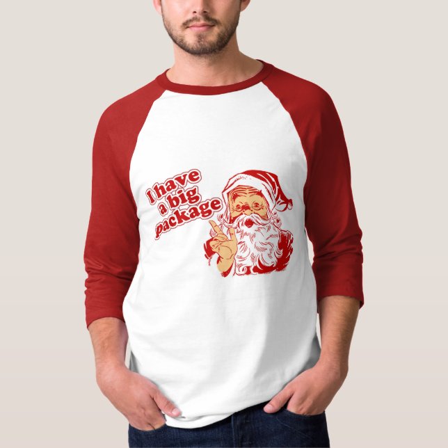 Santas Big Package T-Shirt (Front)